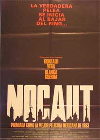 Item #55-1510 Nocaut [movie poster]. (Cartel de la película). Blanca Guerra Dirección:...