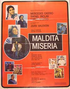 Item #55-1553 Maldita miseria [movie poster]. (Cartel de la película). Rafael Inclan...