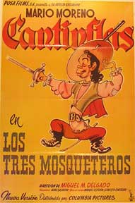 Item #55-1567 Tres mosqueteros, Los [movie poster]. (Cartel de la película). Angel Garasa...