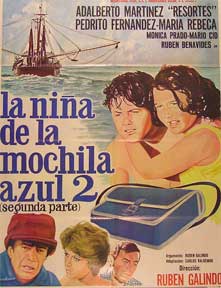 Item #55-1582 Nina de la mochila azul 2, La [movie poster]. (Cartel de la película). Pedro...