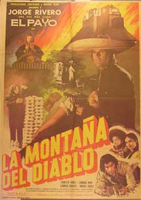 Item #55-1598 Montana del diablo, La [movie poster]. (Cartel de la película). Ernesto Yanez...