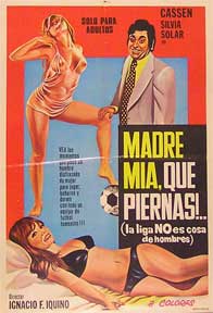 Item #55-1600 Madre Mia, Que Piernas! [movie poster]. (Cartel de la película). Dirección:...