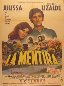 Item #55-1603 Mentira, La [movie poster]. (Cartel de la película). Roberto Canedo...