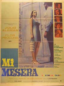 Direccin: Manuel Zecena Dieguez. Starring: Julio Aleman, Flor Procuna, Raul Ramirez, Anita Blanch - MI Mesera [Movie Poster]. (Cartel de la Pelcula)