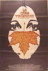 Item #55-1627 Otra virginidad, La [movie poster]. (Cartel de la película). Mercedes Carreno...