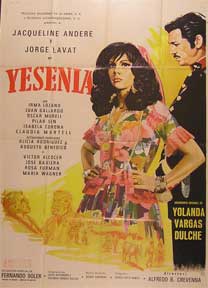 Direccin: Alfredo B. Crevenna. Con Jacqueline Andere, Jorge Lavat, Irma Lozano - Yesenia [Movie Poster]. (Cartel de la Pelcula)