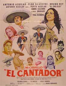Direccin: Mario Hernandez. Con Antonio Aguilar, Flor Silvestre - MI Caballo El Cantador [Movie Poster]. (Cartel de la Pelcula)