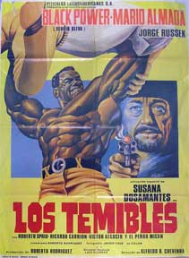 Item #55-1666 Temibles, Los [movie poster]. (Cartel de la película). Mario Almada...