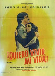 Item #55-1704 Quiero vivir mi vida [movie poster]. (Cartel de la película). Angelica Maria...