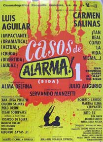 Direccin: Benjamin Escamilla Espinosa. Con Julio Aldama, Alma Delfina, Luis Aguilar - Casos de Alarma [Movie Poster]. (Cartel de la Pelcula)