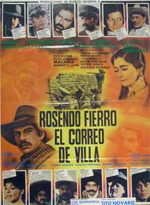 Item #55-1723 Rosendo Fierro el Correo de Villa [movie poster]. (Cartel de la película). Pedro...