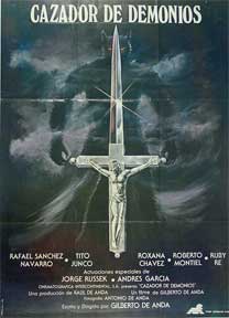 Direccin: Gilberto de Anda. Con Rafael Sanchez Navarro, Jose Luis, Tito Junco - Cazador de Demonios [Movie Poster]. (Cartel de la Pelcula)