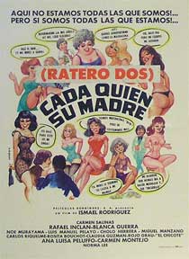 Item #55-1735 Burdel, o Cada Quien Su Madre [movie poster]. (Cartel de la película). Rafael...
