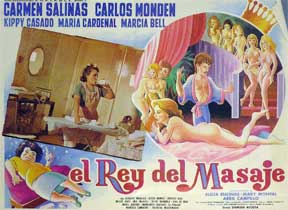 Item #55-1740 Rey del masaje, El [movie poster]. (Cartel de la película). Carlos Monden...