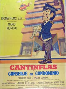 Item #55-1741 Conserje en condominio [movie poster]. (Cartel de la película). Claudia Islas...