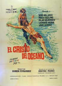 Item #55-1774 Cristo del Oceano, El [movie poster]. (Cartel de la película). Roberto Camardiel...