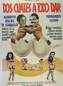 Item #55-1796 Dos cuates a todo dar [movie poster]. (Cartel de la película). Maria Cardinal...