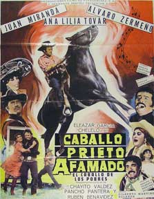 Item #55-1797 Caballo prieto afamado [movie poster]. (Cartel de la película). Eleazar Garcia...