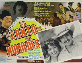 Item #55-1804 Canto de los humildes, El [movie poster]. (Cartel de la película). Alfonso Ayala...