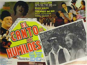 Item #55-1808 Canto de los humildes, El [movie poster]. (Cartel de la película). Alfonso Ayala...