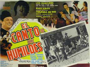 Item #55-1809 Canto de los humildes, El [movie poster]. (Cartel de la película). Alfonso Ayala Dirección: Federico Curiel. Con Rodolfo Flores, Mario Almada.