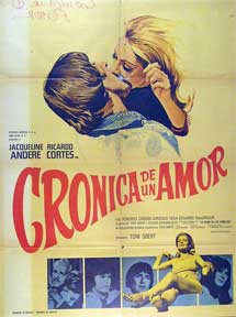 Item #55-1825 Cronica de un amor [movie poster]. (Cartel de la película). Ricardo Cortes...