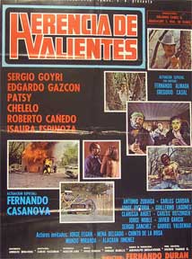 Item #55-1845 Herencia de valientes [movie poster]. (Cartel de la película). Roberto Canedo...