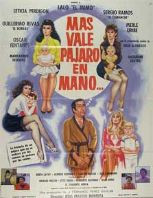 Item #55-1851 Mas vale pajaro en mano [movie poster]. (Cartel de la película). Zeticia Perdigon...