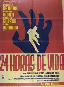 Item #55-1862 Veinticuatro horas de vida [movie poster]. (Cartel de la película). Rogelio Guerra...