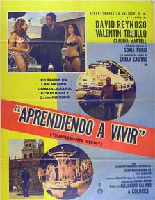 Direccin: Rafael Banquells. Con Julio Aleman, Sonia Furio, Miguel Gomez Checa - Aprendiendo a Vivir [Movie Poster]. (Cartel de la Pelcula)