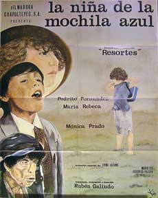 Item #55-1876 La Nina de la Mochila Azul [movie poster]. (Cartel de la película). Pedro...