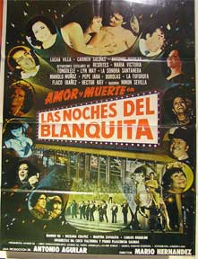 Item #55-1879 Las Noches del Blanquita [movie poster]. (Cartel de la película). Carmen Salinas...