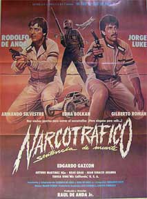 Item #55-1921 Narcotrafico [movie poster]. (Cartel de la película). Jorge Luke Dirección:...