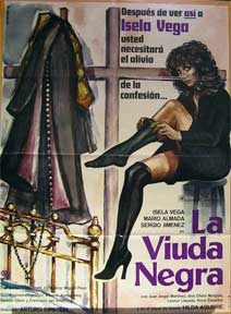 Item #55-1925 La Viuda Negra [movie poster]. (Cartel de la película). Mario Almada...