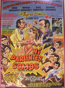 Item #55-1943 Ni Parientes Somos (Contagio de Amor) [movie poster]. (Cartel de la película)....