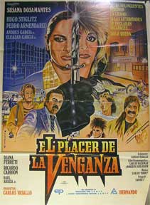 Item #55-1955 El Placer de la Venganza [movie poster]. (Cartel de la película). Hugo Stiglitz...