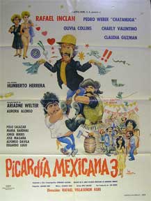 Item #55-1958 Picardia Mexicana 3 [movie poster]. (Cartel de la película). Olivia Collins...