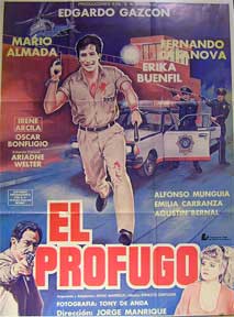 Direccin: Jorge Manrique. Con Elsa Aguirre, Mrio Almada, Irene Arcila - El Profugo [Movie Poster]. (Cartel de la Pelcula)