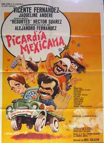 Item #55-1990 Picardia Mexicana [movie poster]. (Cartel de la película). Jacqueline Andere...