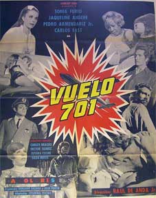 Item #55-2017 Vuelo 701 [movie poster]. (Cartel de la película). Jacqueline Andere...