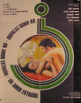 Item #55-2061 Un Amor Extrano. Movie poster. (Cartel de la Película). Gregorio Casal...