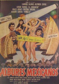 Item #55-2078 Albures Mexicanos. Movie poster. (Cartel de la Película). Alfonso Zayas...