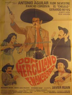 Direccin: Mario Hernandez. Con Antonio Aguilar, Flor Silvestre, Pancho Cordova - Don Herculano En Amorado. Movie Poster. (Cartel de la Pelcula)