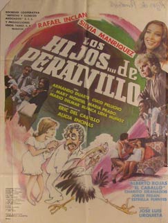 Direccin: Jos Luis Urquieta. Con Rafael Inclan, Silvia Manriquez, Mary Montiel - Los Hijos de Peralvillo. Movie Poster. (Cartel de la Pelcula)
