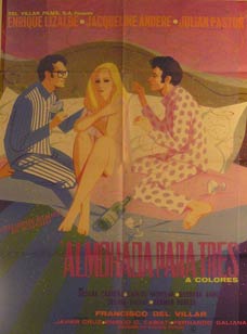 Item #55-2102 Almohada Para Tres. Movie poster. (Cartel de la Película). Jacqueline Andere...