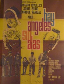 Item #55-2104 Hay Angeles Sin Alas. Movie poster. (Cartel de la Película). Ahui Camacho...