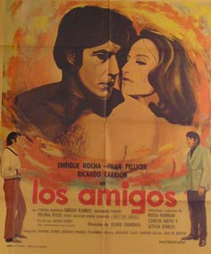 Item #55-2118 Los Amigos. Movie poster. (Cartel de la Película). Pilar Pellicer Dirección: Icaro Cisneros. Con Enrique Rocha, Ricardo Carrion.