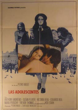 Direccin: Pedro Mas. Con Anthony Andrews, Koo Stark, Susan Player - Las Adolescentes. Movie Poster. (Cartel de la Pelcula)