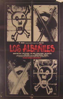 Item #55-2157 Los Albaniles. Movie poster. (Cartel de la Película). Jaime Fernandez...