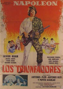 Direccin: Javier Durn. Con Antonio Aguilar, Antonio Aguilar hijo, Jose Aguilar - Los Triunfadores. Movie Poster. (Cartel de la Pelcula)